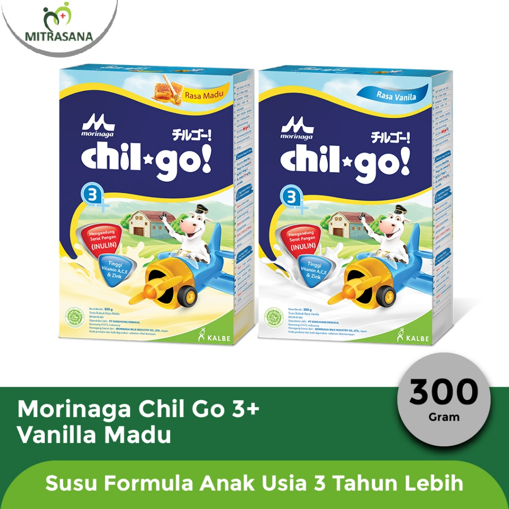 

Morinaga Chil Go 3+ Vanilla Madu 300g ~ Susu Formula Anak 3-12 Tahun