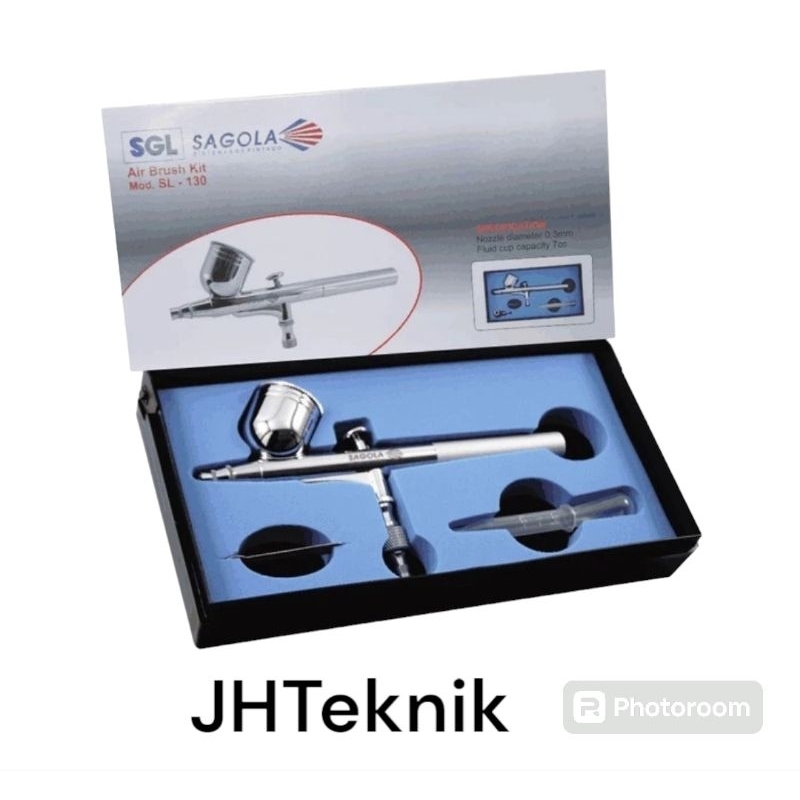 JHTeknik Air Brush Kit SAGOLA SL-130/Alat Semprot Cat Air Brush Sagola