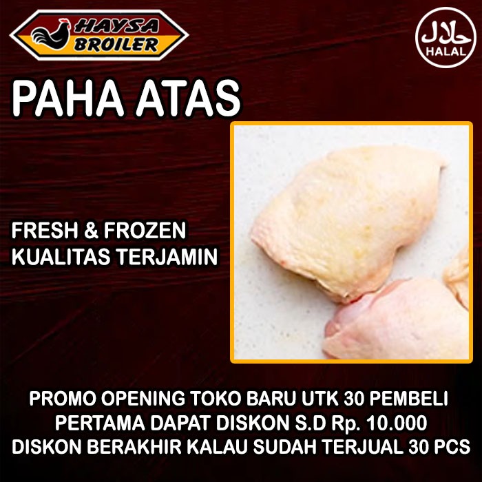 

Paha atas Ayam Khusus Instant Cimahi Bandung