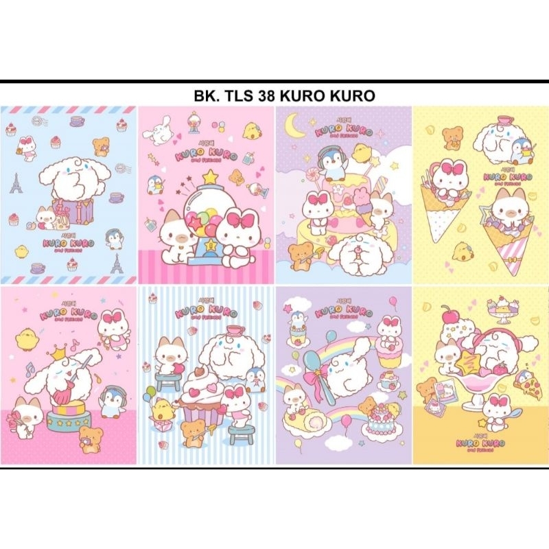 

SATASHA.ID 10PCS BUKU TULIS 38 KUROMI BUKU TULIS CINNAMOROL ISI 38LEMBAR