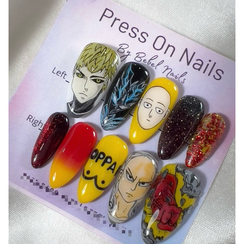 press on nails custome Anime OPPAL