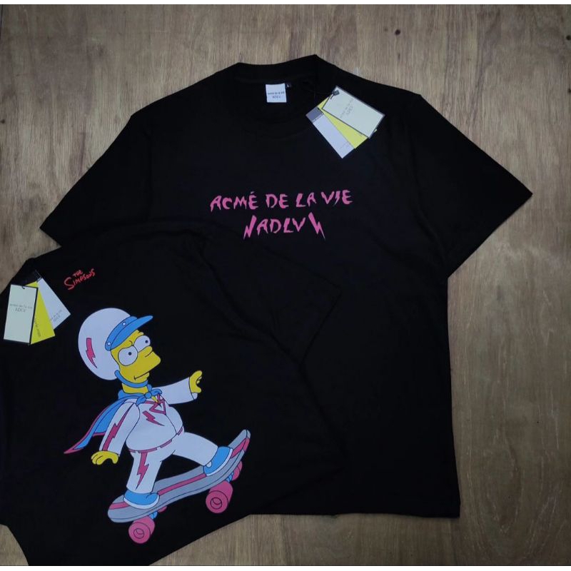 T-Shirt Pria Original Keren/ KAOS ADLV "acne de lavie" x SIMPSONS CARTOON SERIES LIMITED EDITION PRI