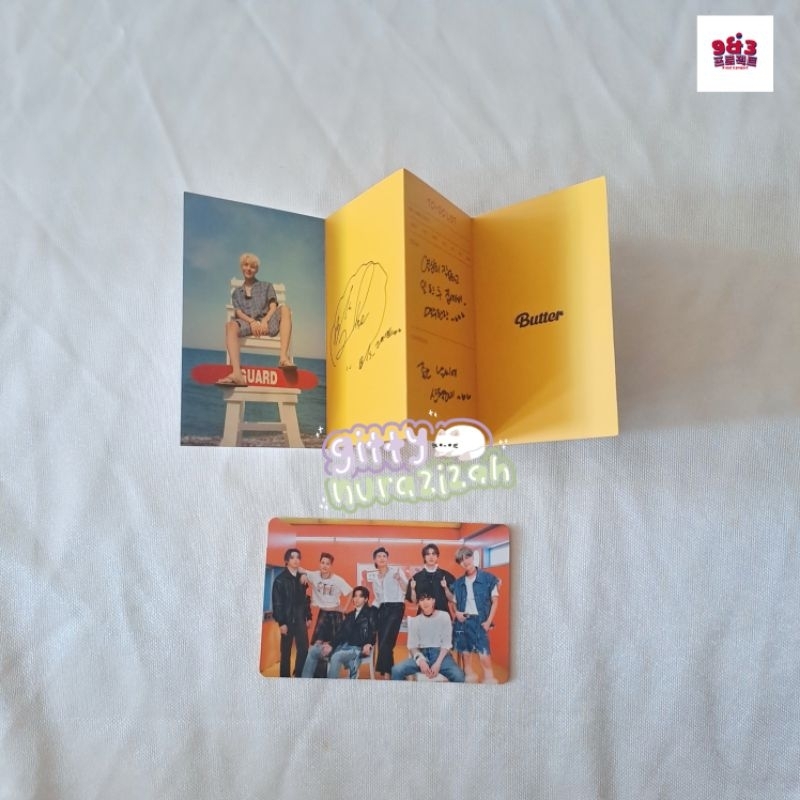 BTS PHOTOCARD PC RPC MESSAGE CARD BUTTER JHOPE GRUP OT7