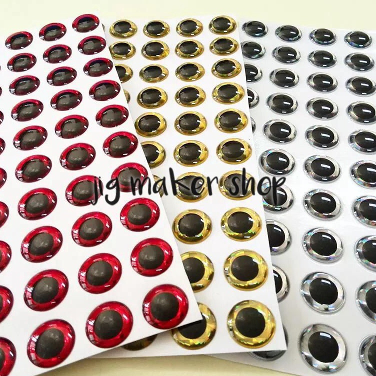 Super Korting  Grosir stiker mata ikan 3D lure dan metal jig 1 5pcs