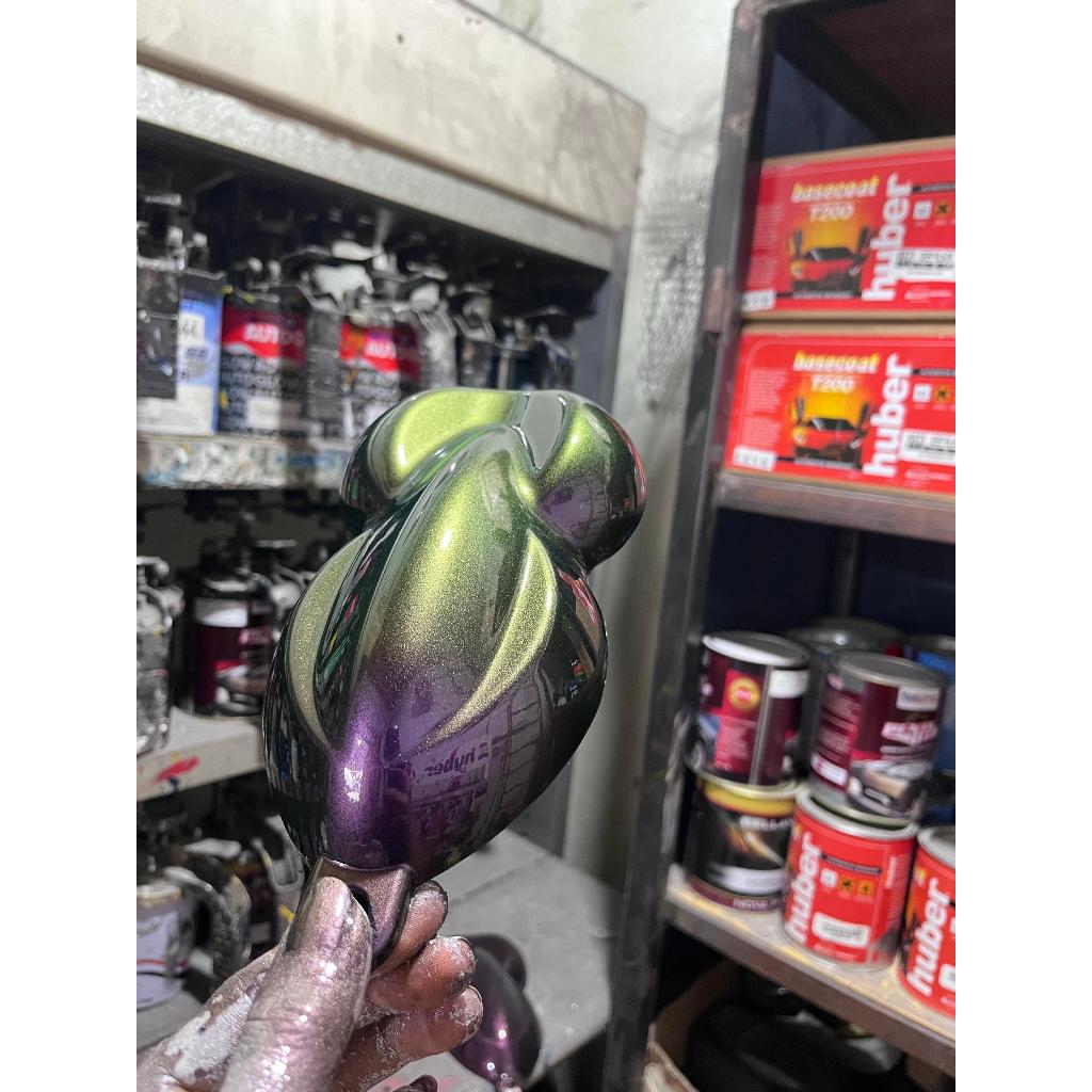 cat bunglon kode 05 bahan pu 100%/cat bunglon free dasar hitam pu