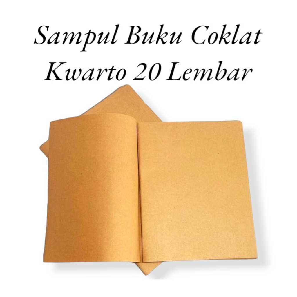 

AS888 - SAMPUL BUKU COKLAT POLOS UKURAN KWARTO ISI 20 LEMBAR