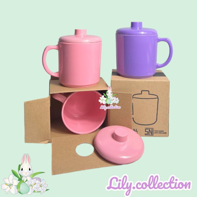 Gelas Jumbo 600ml | Gelas Besar | Gelas Melamin | Mug | Mug Melamin Jumbo - LILYCOLLECTION