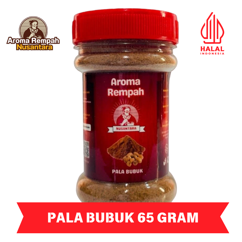 

Aroma Rempah Nusantara - Pala Bubuk 60gr - Bumbu Masak Dapur Nutmeg Powder Premium Murni