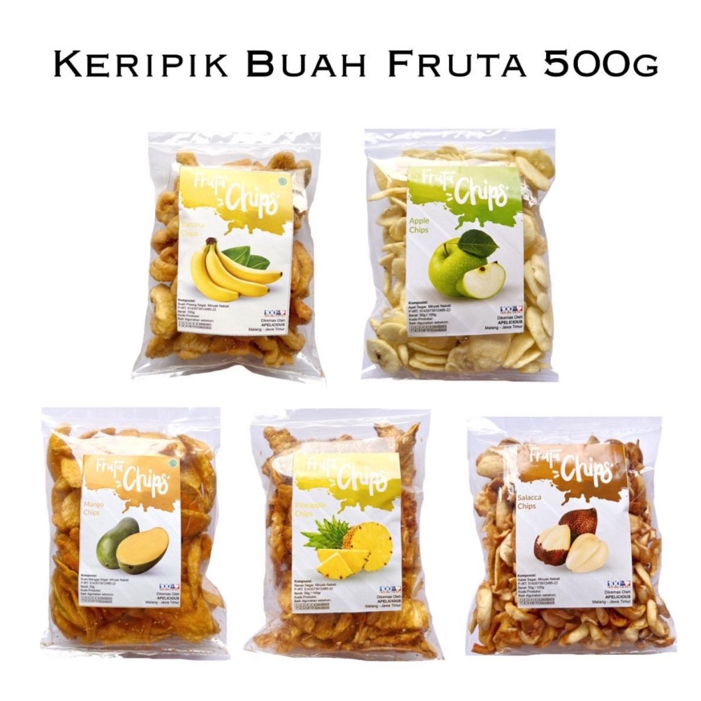 

BURUAN SERBU APELICIOUS Keripik Buah Fruta isi 5gr