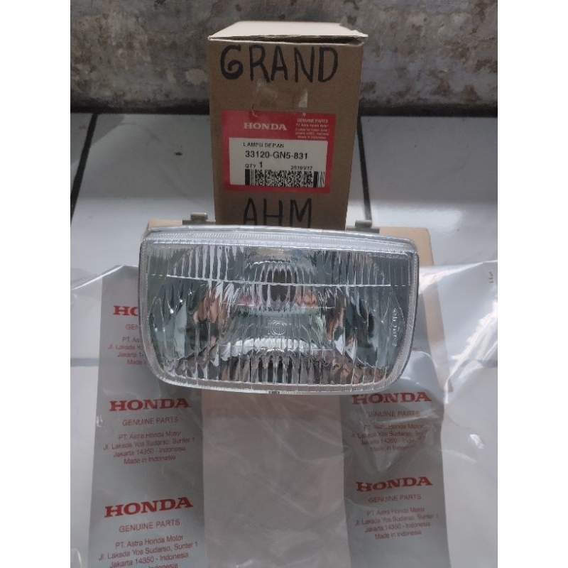 reflektor depan Honda grand ori ahm