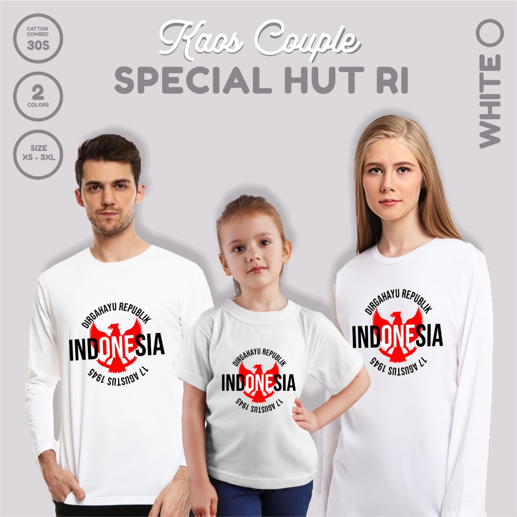 Kaos Couple Agustusan Merah Putih / Baju Dirgahayu