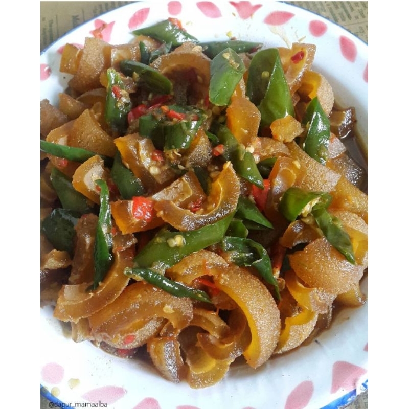 

Tumis Kikil Cabe Ijo (300gr) siap makan