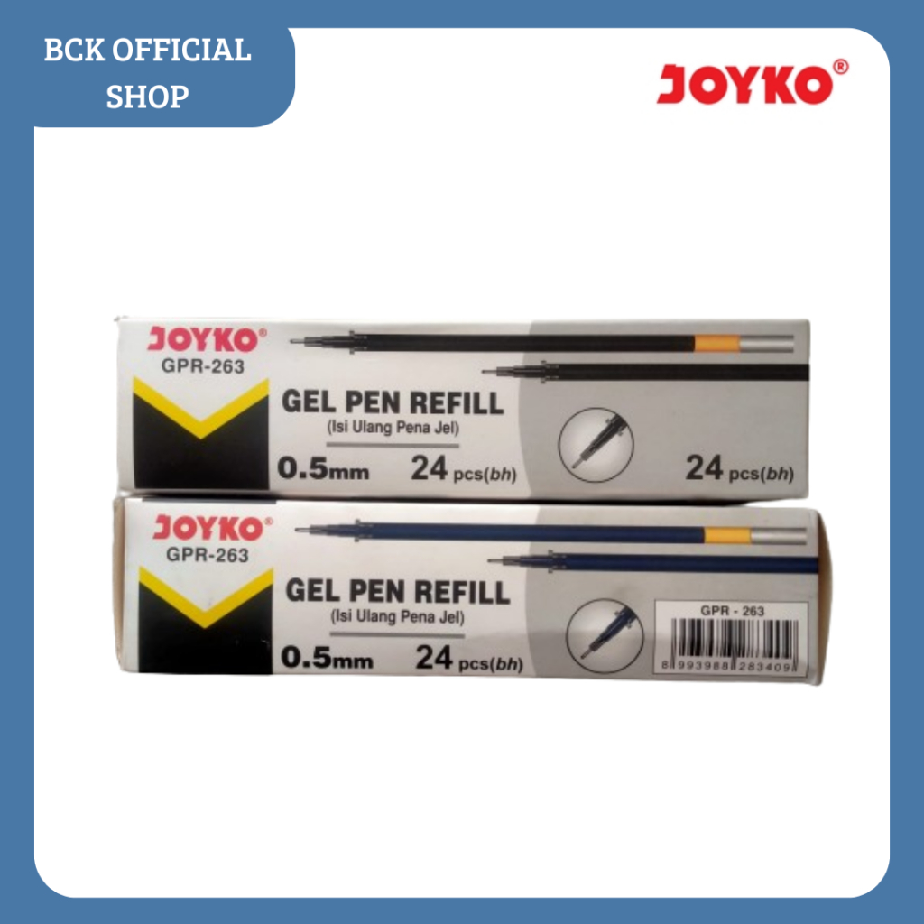 

Gel Pen Refill Isi Ulang Pen Isi Pulpen Joyko GPR-263 0.5 mm - Black-Blue (DUS)