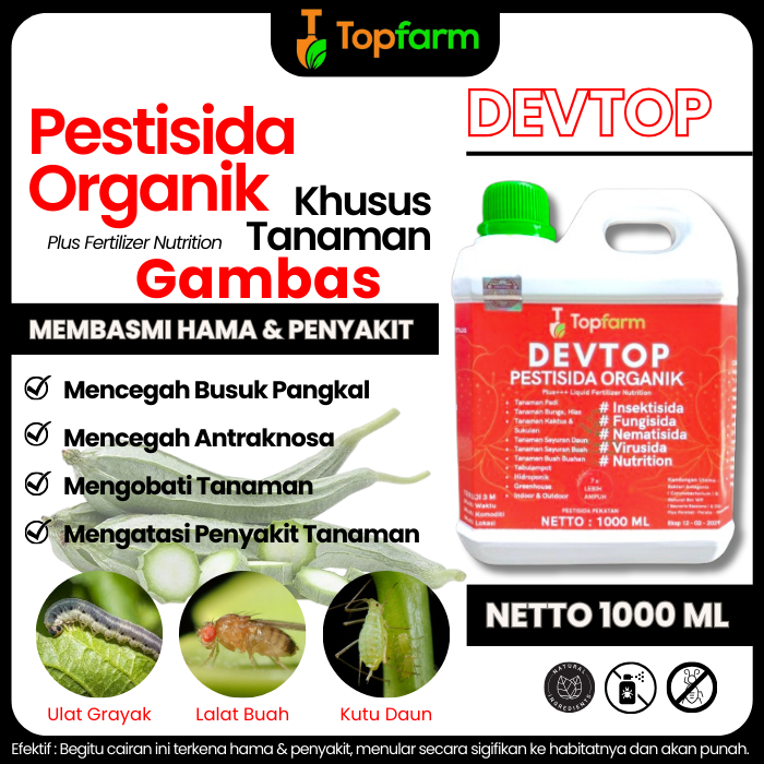 Obat Pembasmi Hama Buah Oyong / Obat Pembasmi Hama Tanaman / Obat Hama Pada Gambas / Obat Lalat Buah