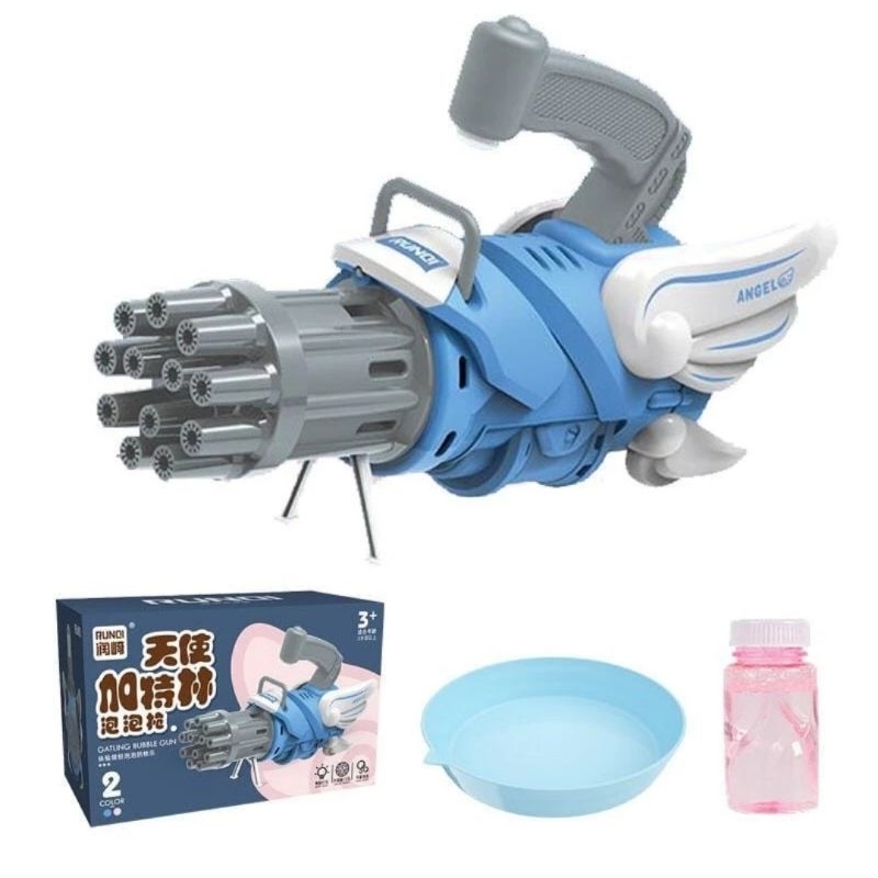 Mainan Pistol Automatic Buble Gatling Gun / Bubble Machine Gatling Gun