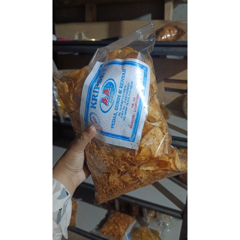 

kripset keripik singkong pedas