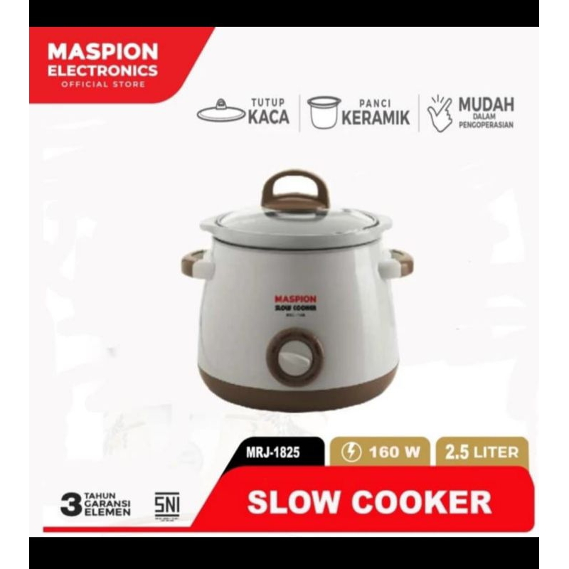 Slow Cooker Maspion 2,5L Slow Cooker 1825 Maspion 2,5L