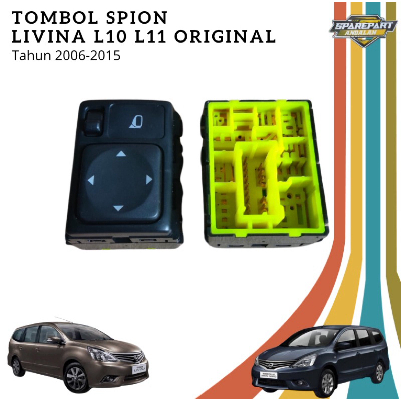 tombol spion livina L10 L11 original