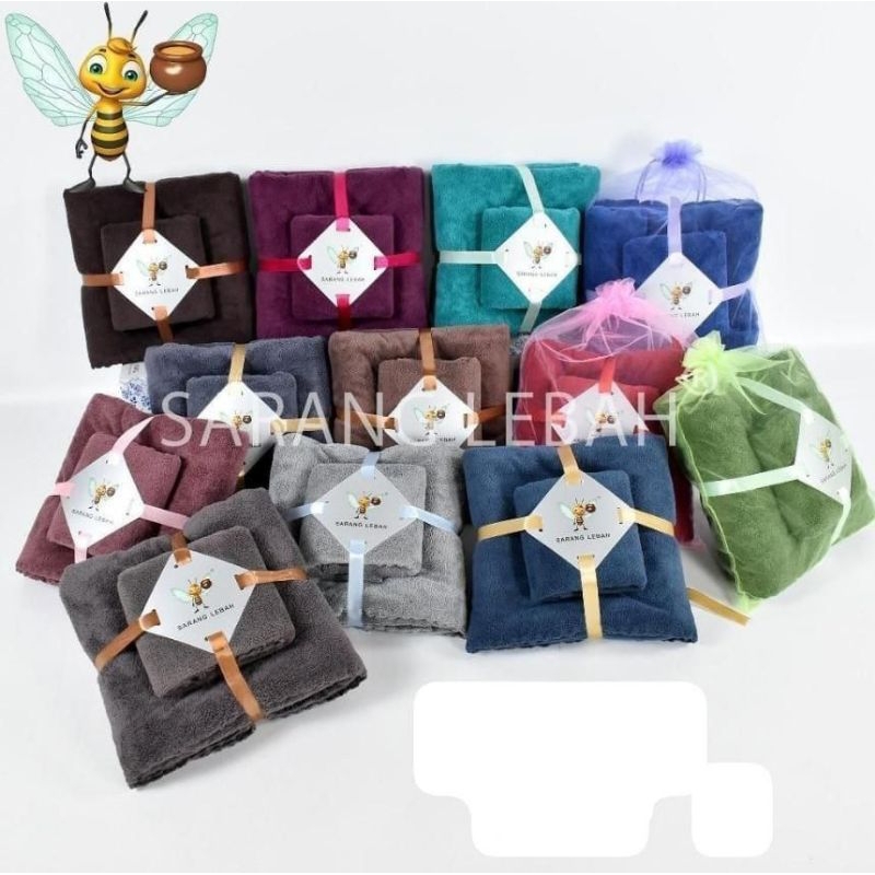 HANDUK SET 2 IN 1/HANDUK MANDI