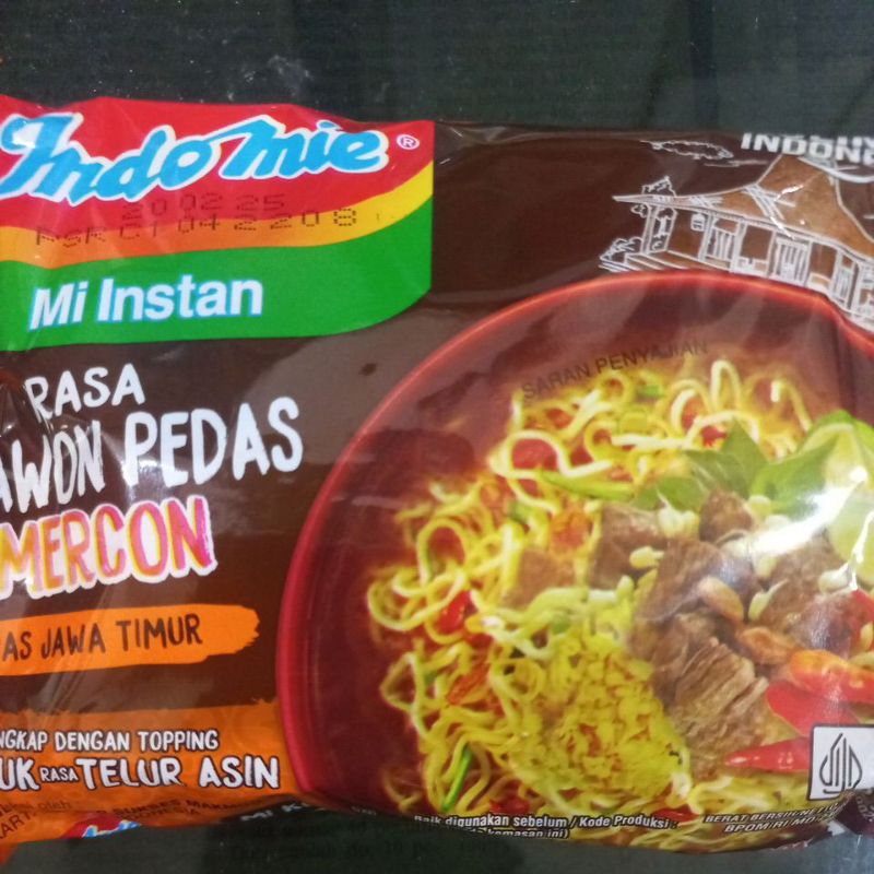 

Mie Indomie Rasa Rawon Pedas Mercon