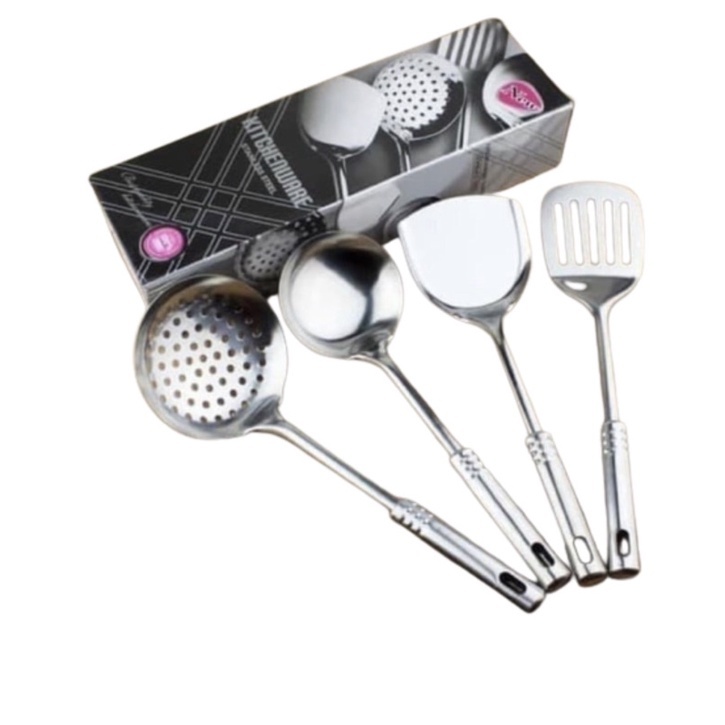Spatula Set Stainless Steel - 4 Pcs Sutil Set