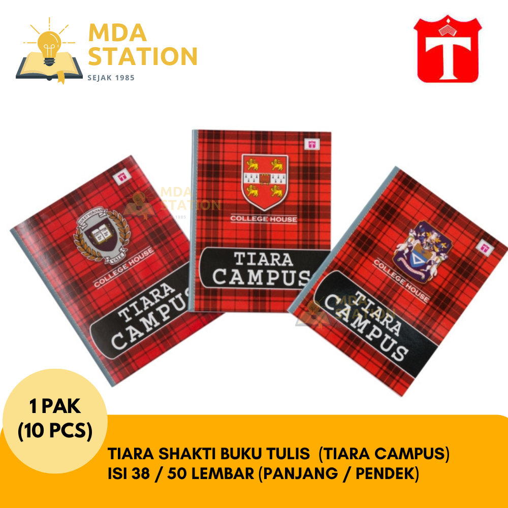 

Tiara Campus Buku Tulis PANJANG PENDEK (PACK) | Buku Tulis Tiara Campus PANJANG MAXY BOXY dan PENDEK KWARTO Isi 38 dan 50 Lembar | Beli 1 PACK Isi 10 Buku Murah | Cocok Untuk Buku Kuliah Buku Sekolah Buku Catatan | MDA STATION