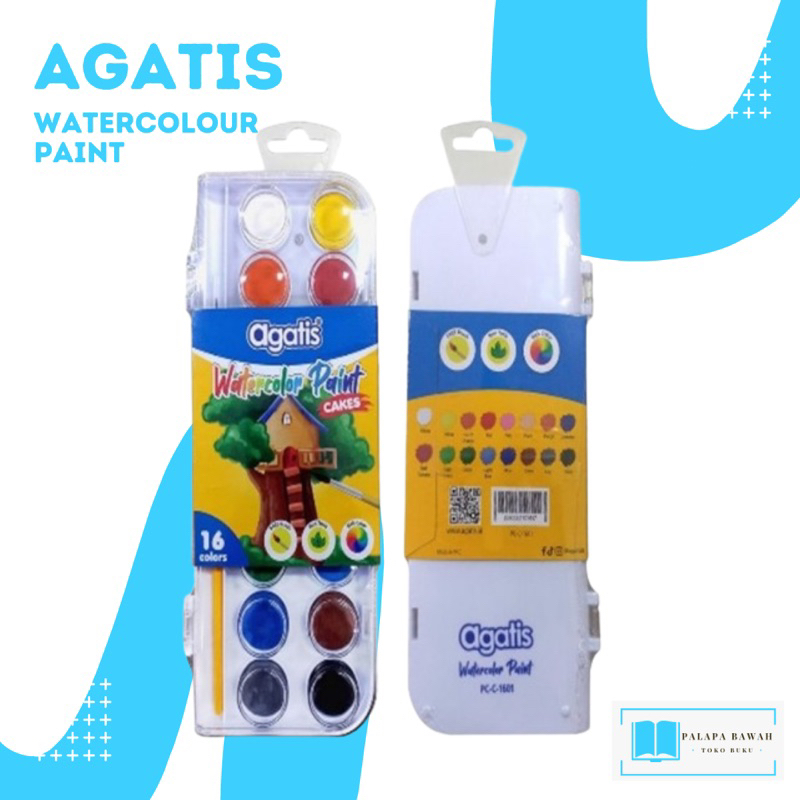 

WATER COLOUR PAINT AGATIS ISI 12 DAN 24 WARNA