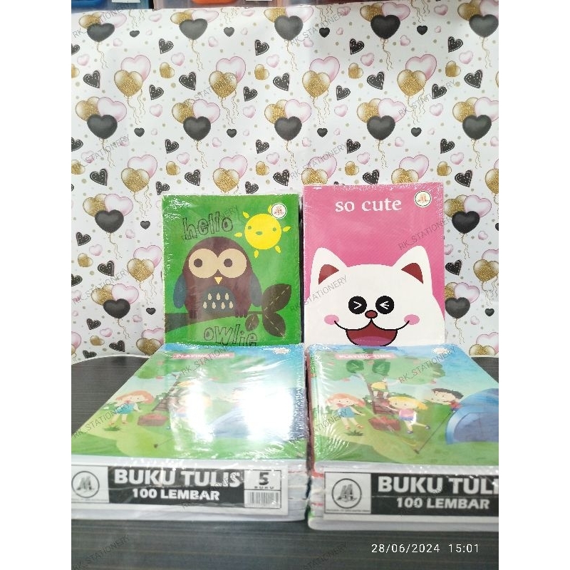 

Buku Tulis Kecil AA 100 Lembar / Pack Isi 5 Pcs