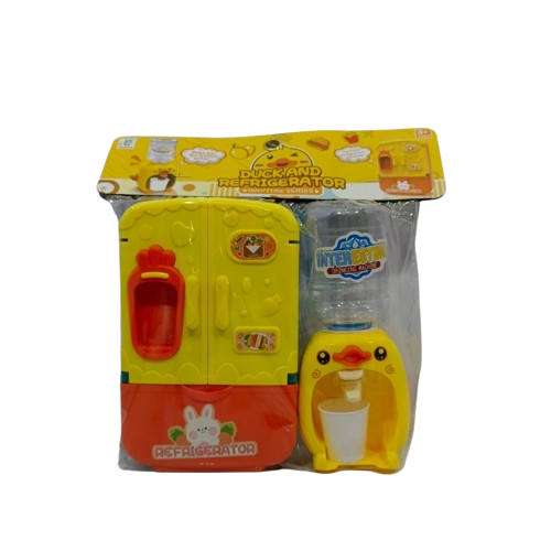 Mainan Anak Bebek / Duck Mini Kulkas Refrigerator & Dispenser Galon