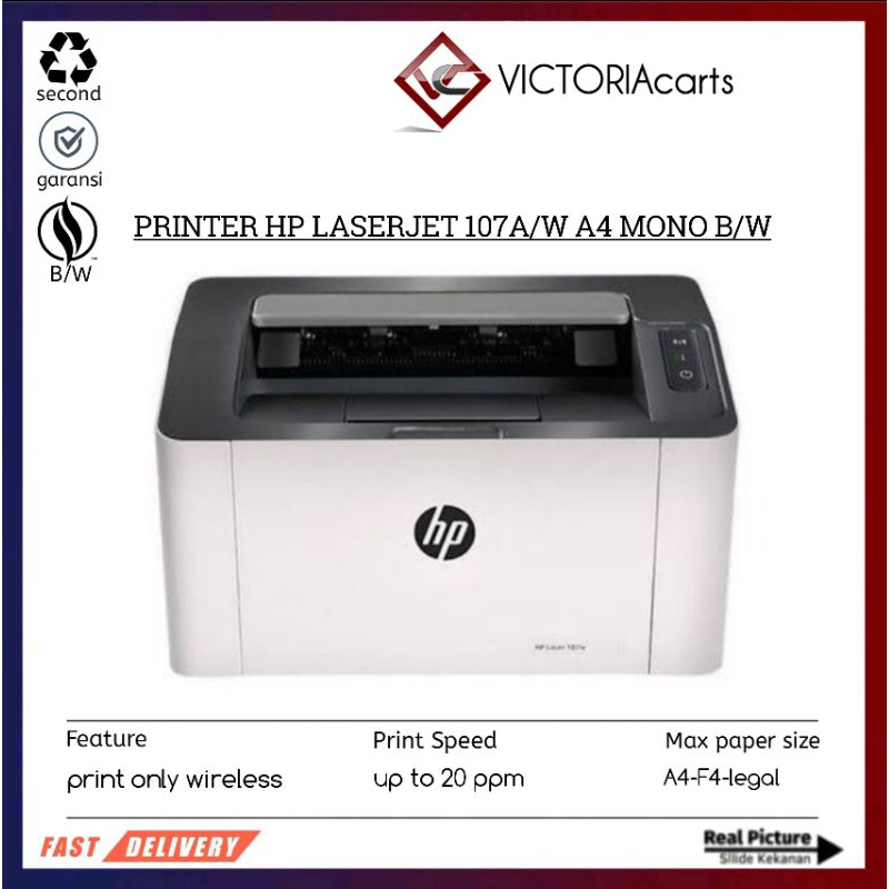 

Printer Hp LaserJet 107A/W monokrom A4 siap pakai