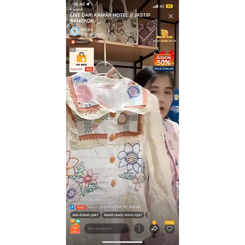 atasan bkk atasan renda kemeja miss alley atasan broklat