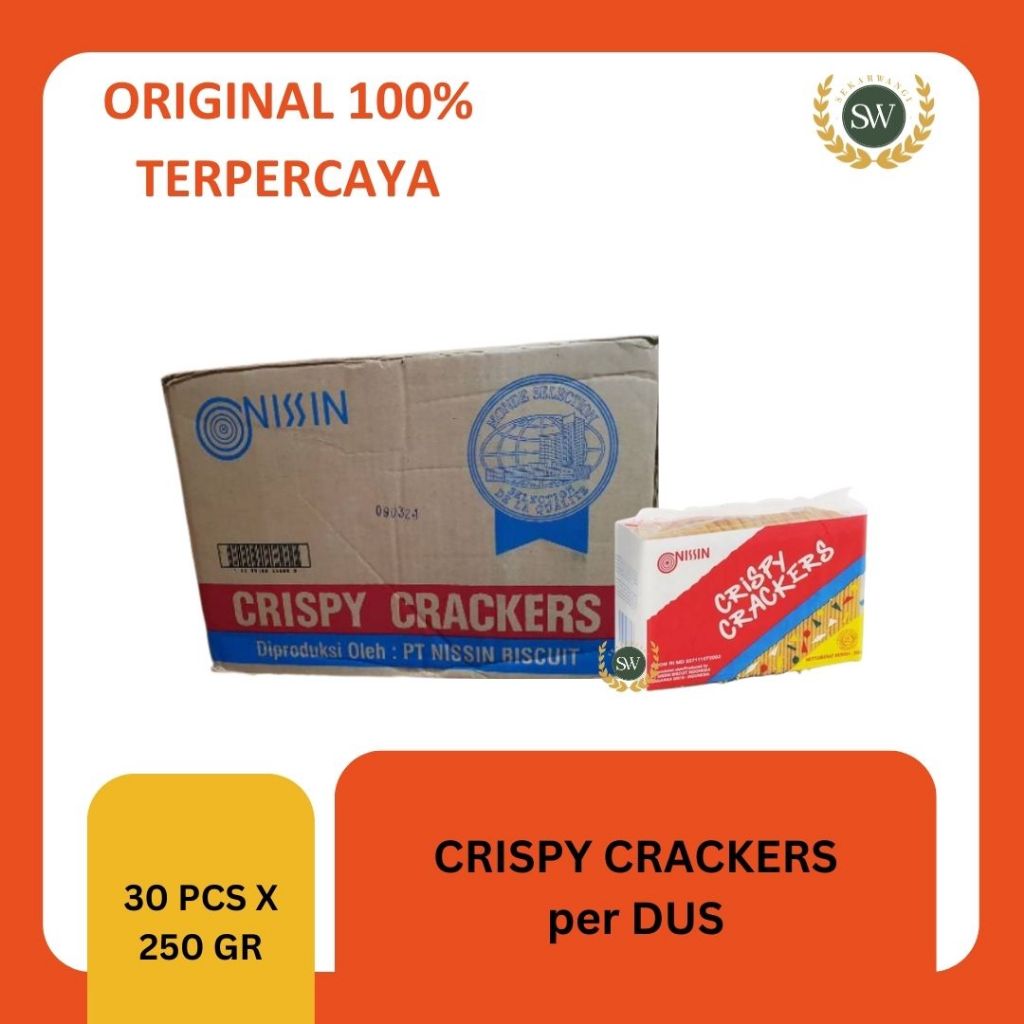 

NISISN CRISPY CRACKERS - CRACKERS KEJU RENYAH PER DUS ISI 30 PCS