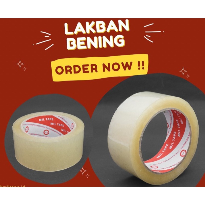 

Lakban Bening Uk 45mm x 90 Yard 1 Pcs