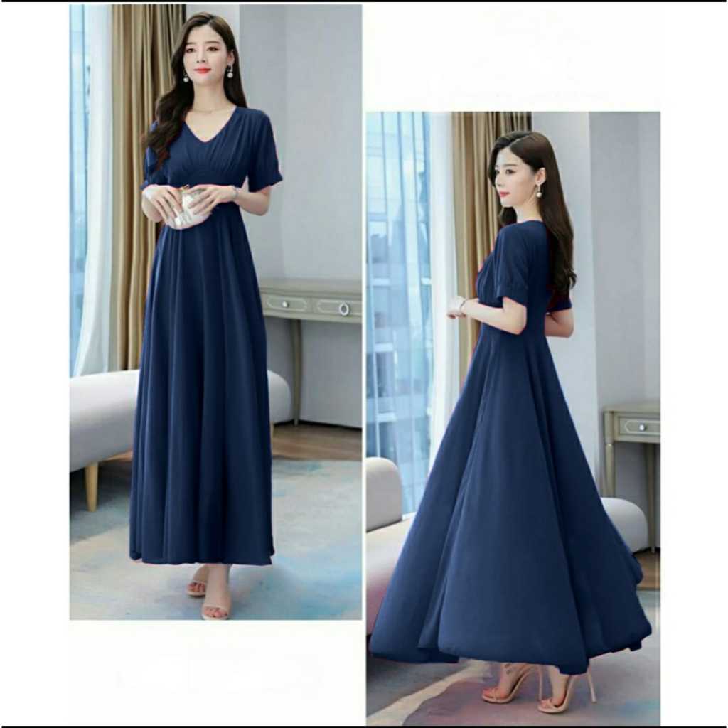 { THABI } MC LONG DRES SANDRA /  LONG DRES CASUAL / LONG DRESS / DRES CASUAL / CASUAL DRESS / LONG D