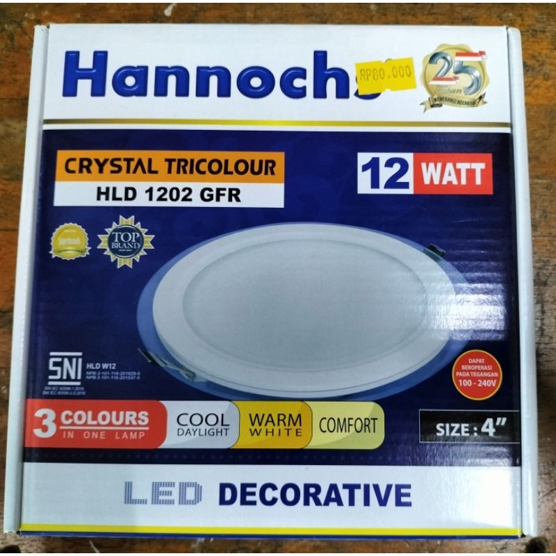 Lampu Hannochs LED Decorative 12 Watt  HLD 1202 GFR