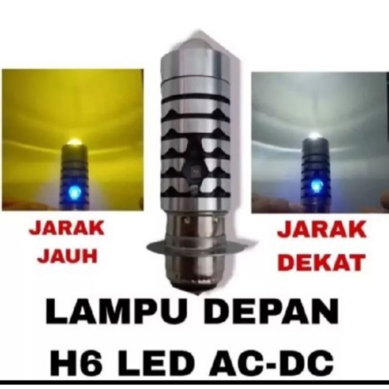 lampu motor led laser 2 warna h6