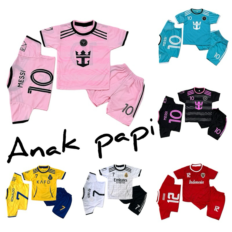 Setelan baju bola miami messi terbaru 2025 kaos sepakbola termurah berkualitas