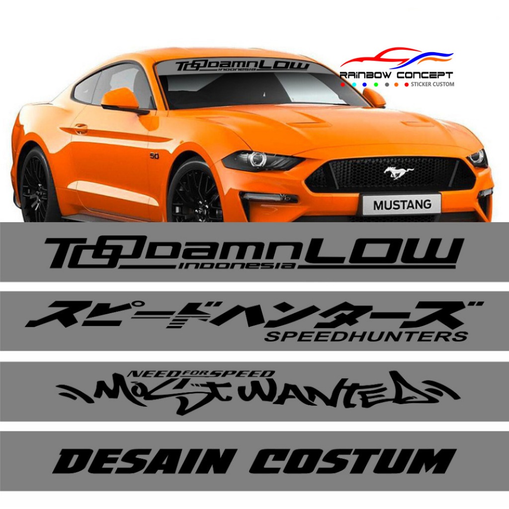 STIKER CUSTOM STICKER CUSTOM KACA MOBIL BLOK FREE CUSTOM KATA2