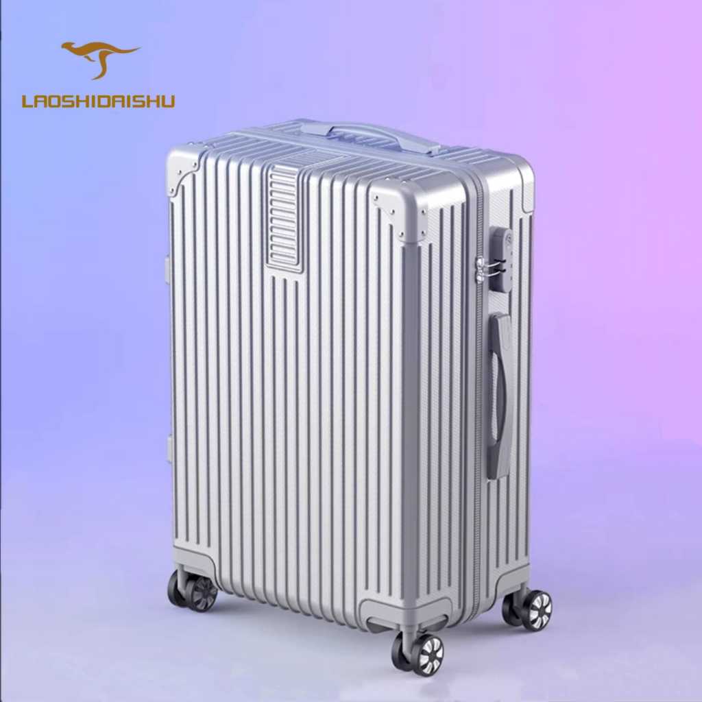 Laoshidaishu Koper mini wanita 18 Inch Koper kabin 20 Inch Kapasitas besar 28 Inch Koper koper 24 In