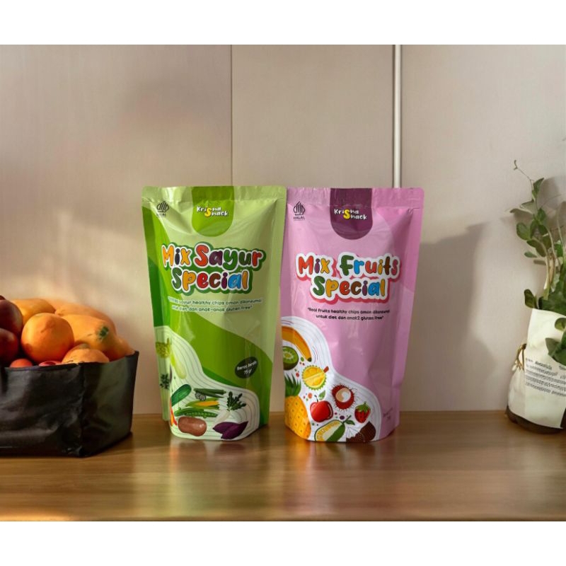 

KERIPIK MIX SPECIAL PAKET 2 POUCH MIX FRUITS SPECIAL DAN MIX SAYUR SPECIAL