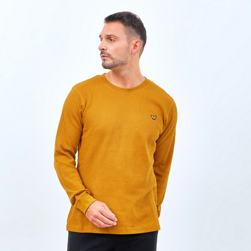 EMBA ORIGINAL SweatShirt Panjang Waffle Regular fit - Baju Panjang COWOK // REVO FASHION