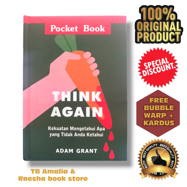 Buku Think Again - Adam Grant - Pocket Book