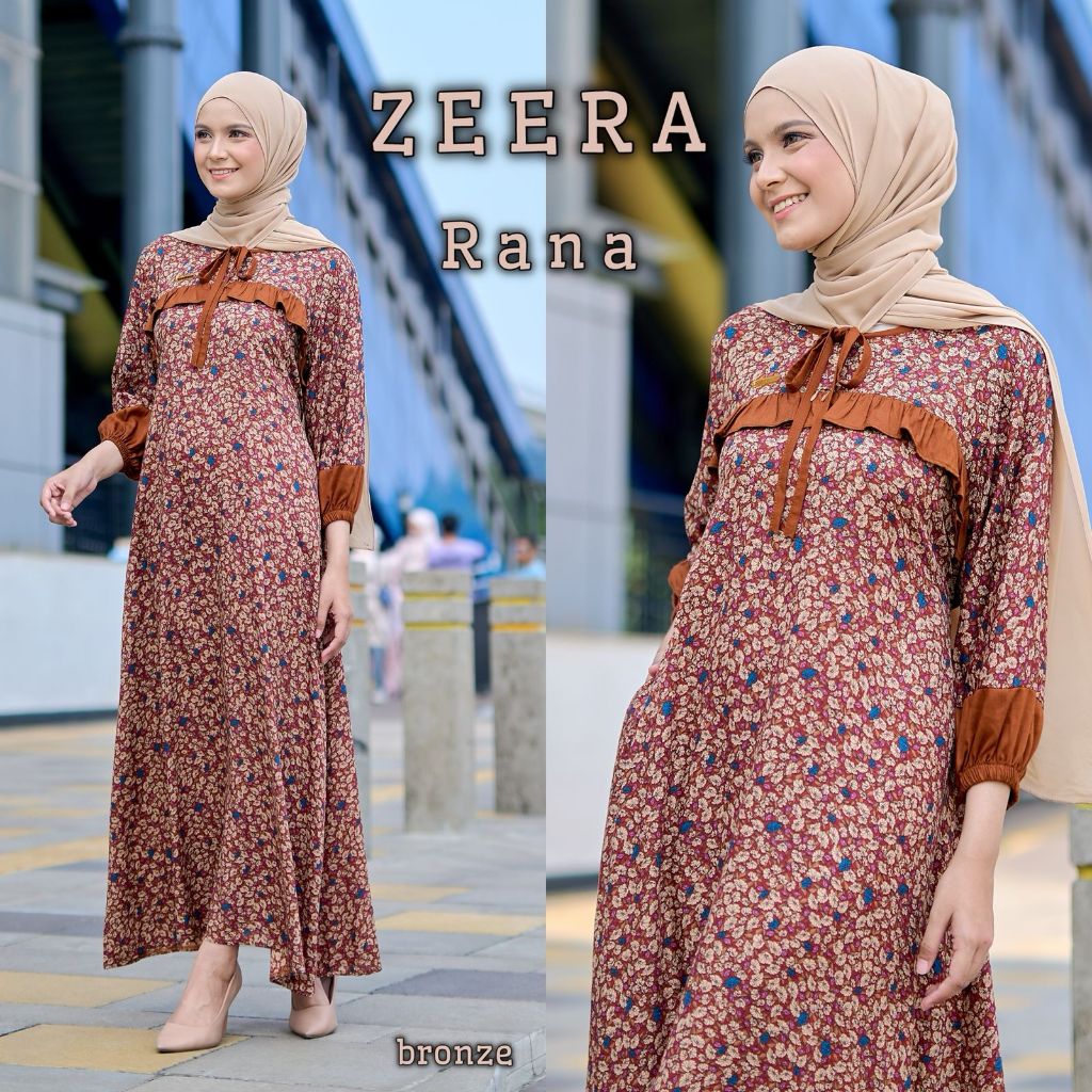 Daster Arab Zeera RANA Dress rayon Premium Dress Busui By zeera ori