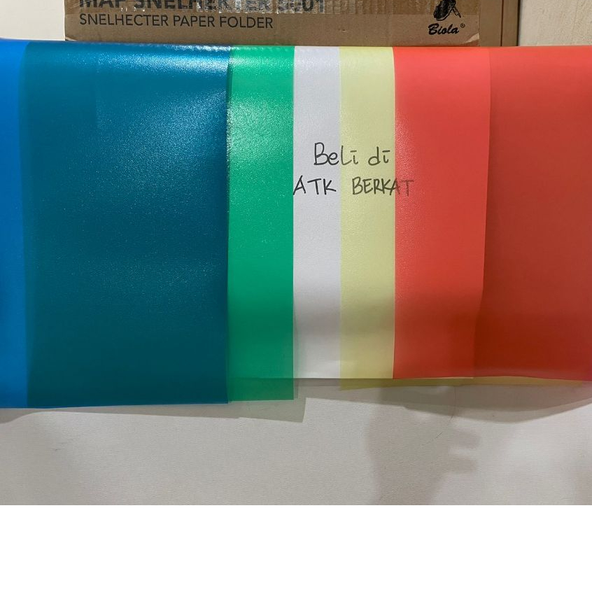 

[100 pcs] cover mika plastik jilid Buram 0.12mm