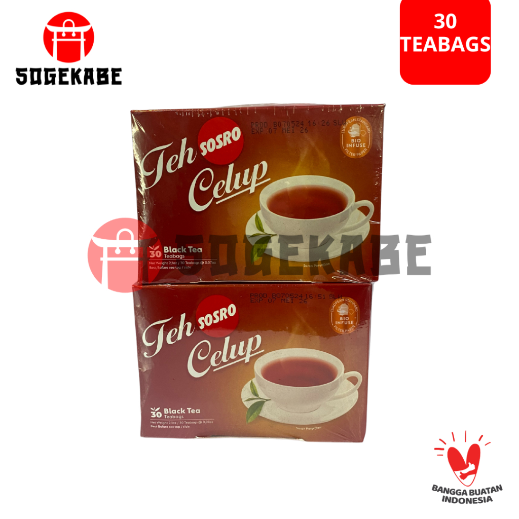

Teh Sosro Celup Isi 30 Teabags