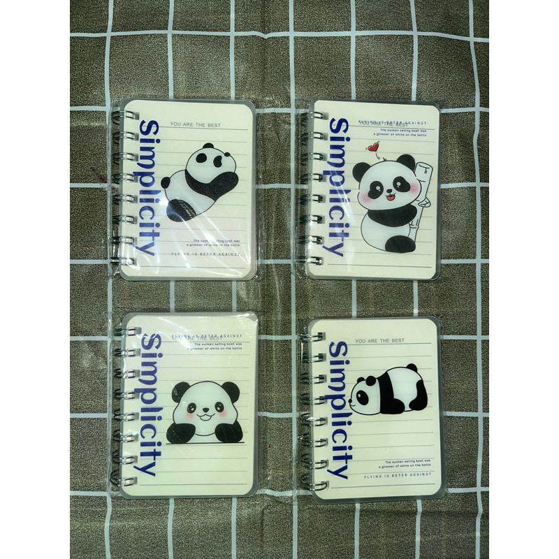 

NOTEBOOK / NOTEBOOK MINI / NOTEBOOK LUCU / NOTEBOOK COVER TRANSPARAN PANDA 1 pcs