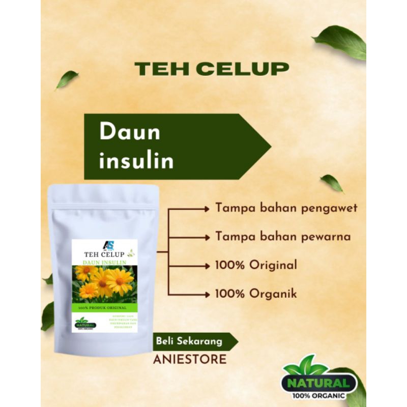 

TEH CELUP HERBAL DAUN INSULIN ISI 20 TEA BAG