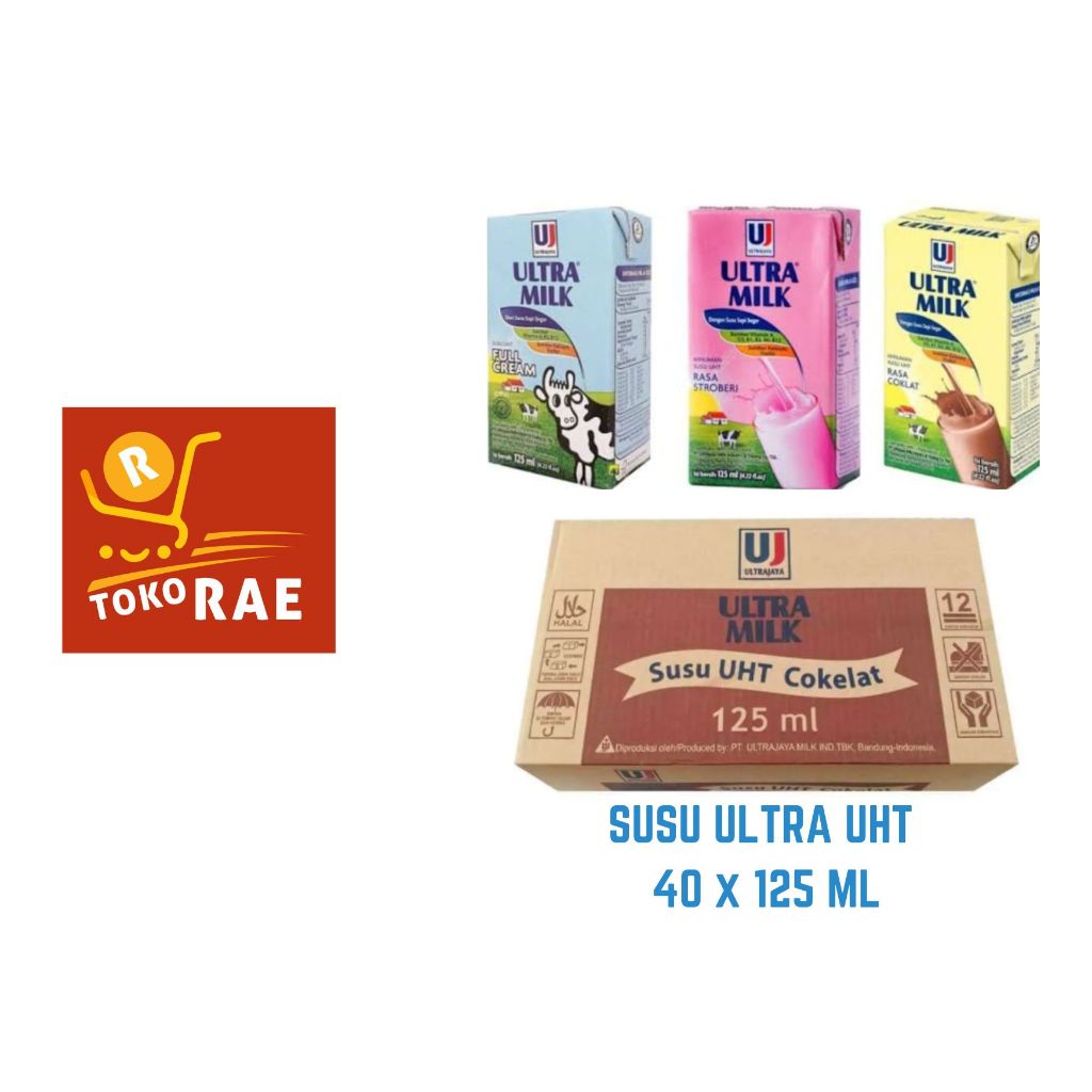 

Susu Ultra 125ML 1 dus isi 40 rasa cokelat // fullcream // strawberry