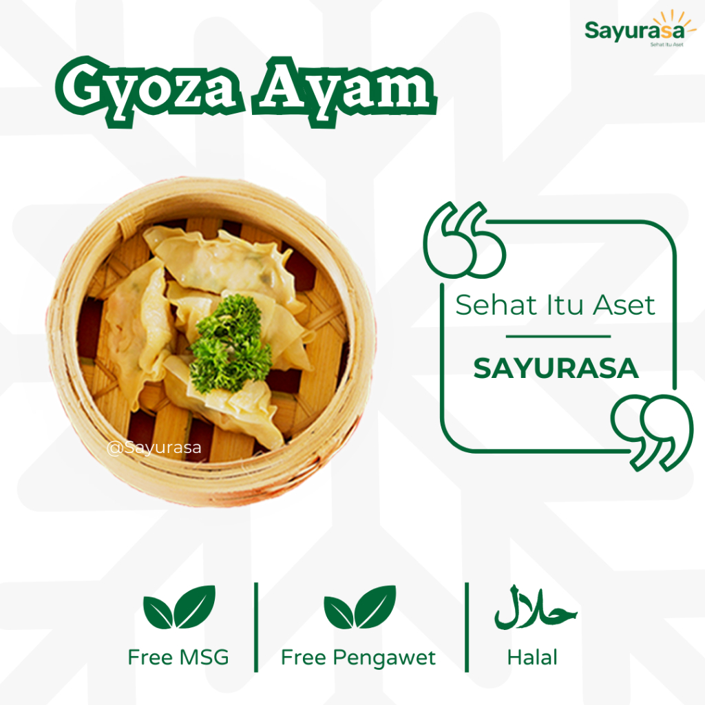 

GYOZA AYAM HOMEMADE (Halal, Tanpa MSG & Pengawet)