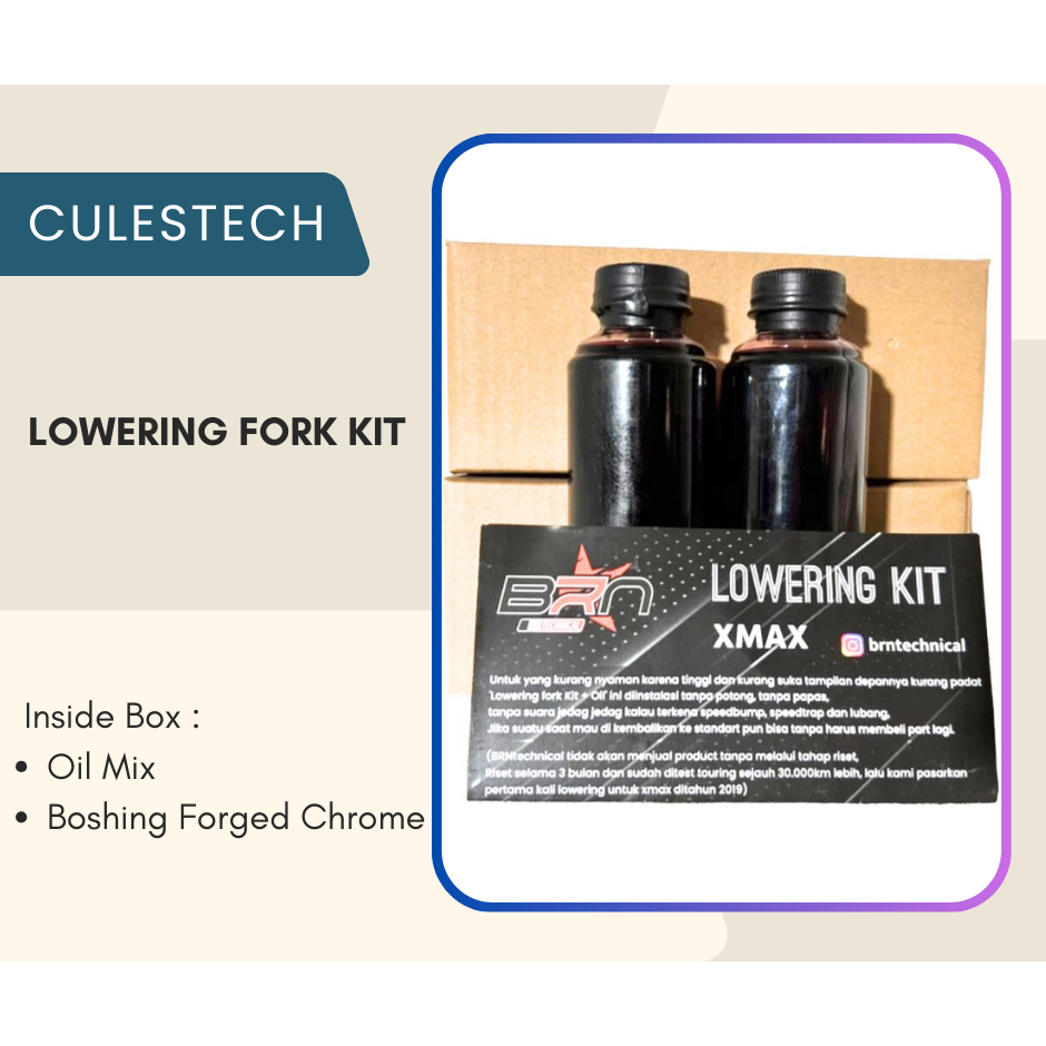 Lowering Fork Kit BRN Xmax X-Max XMAX Ori